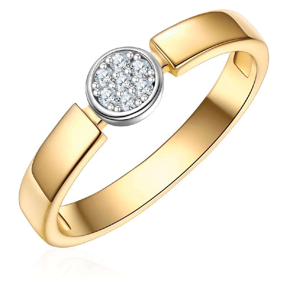 Rafaela Donata Ring Sterling Silber bicolor Zirkonia weiß Letzte 2 Tage
