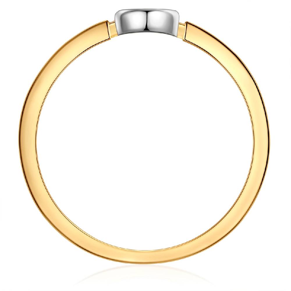 Rafaela Donata Ring Sterling Silber bicolor Zirkonia weiß Letzte 2 Tage