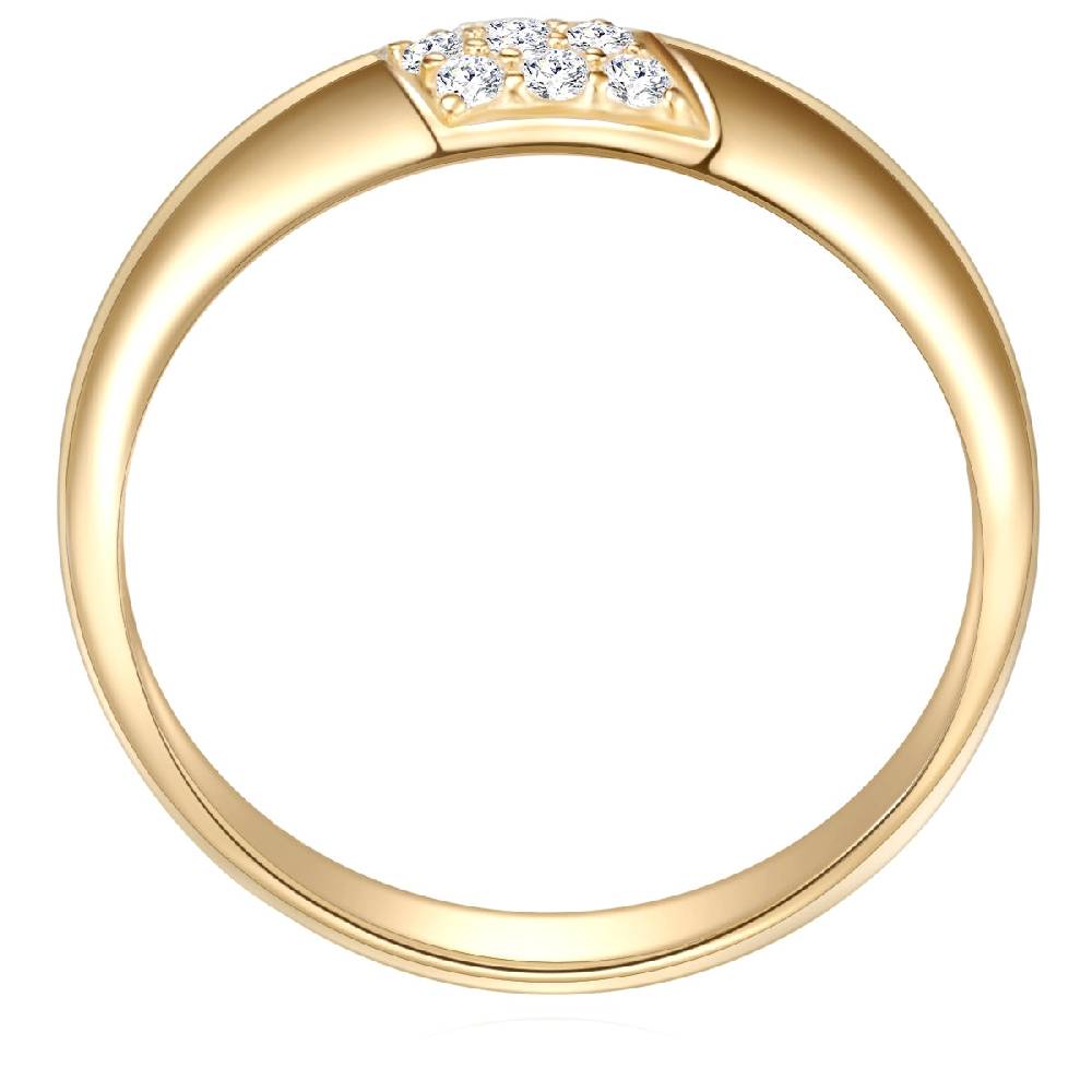 Rafaela Donata Ring Sterling Silber gelbgold Zirkonia weiß Bis zu 50% Rabatt