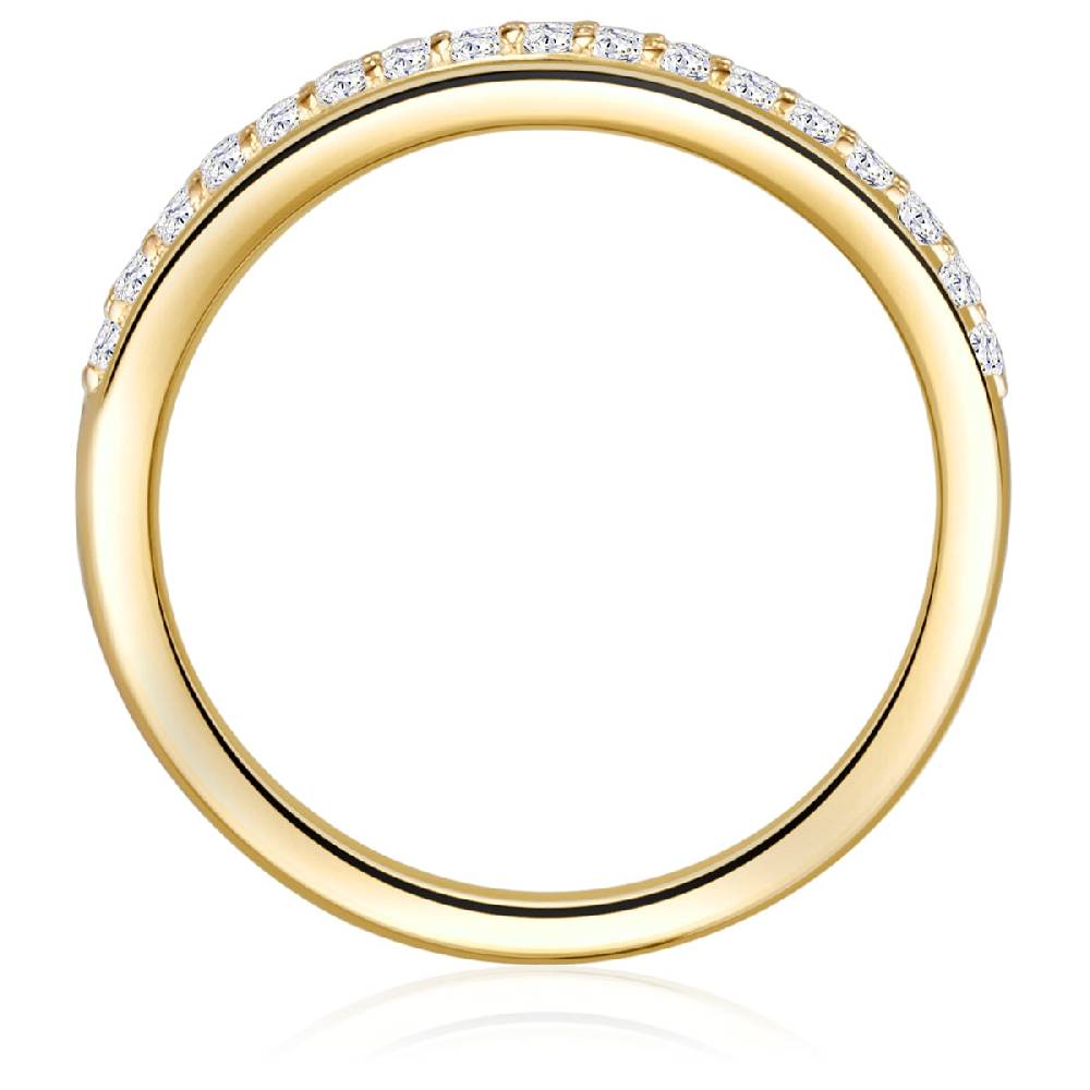 Rafaela Donata Ring Sterling Silber gelbgold Zirkonia weiß Bis zu 65% Rabatt