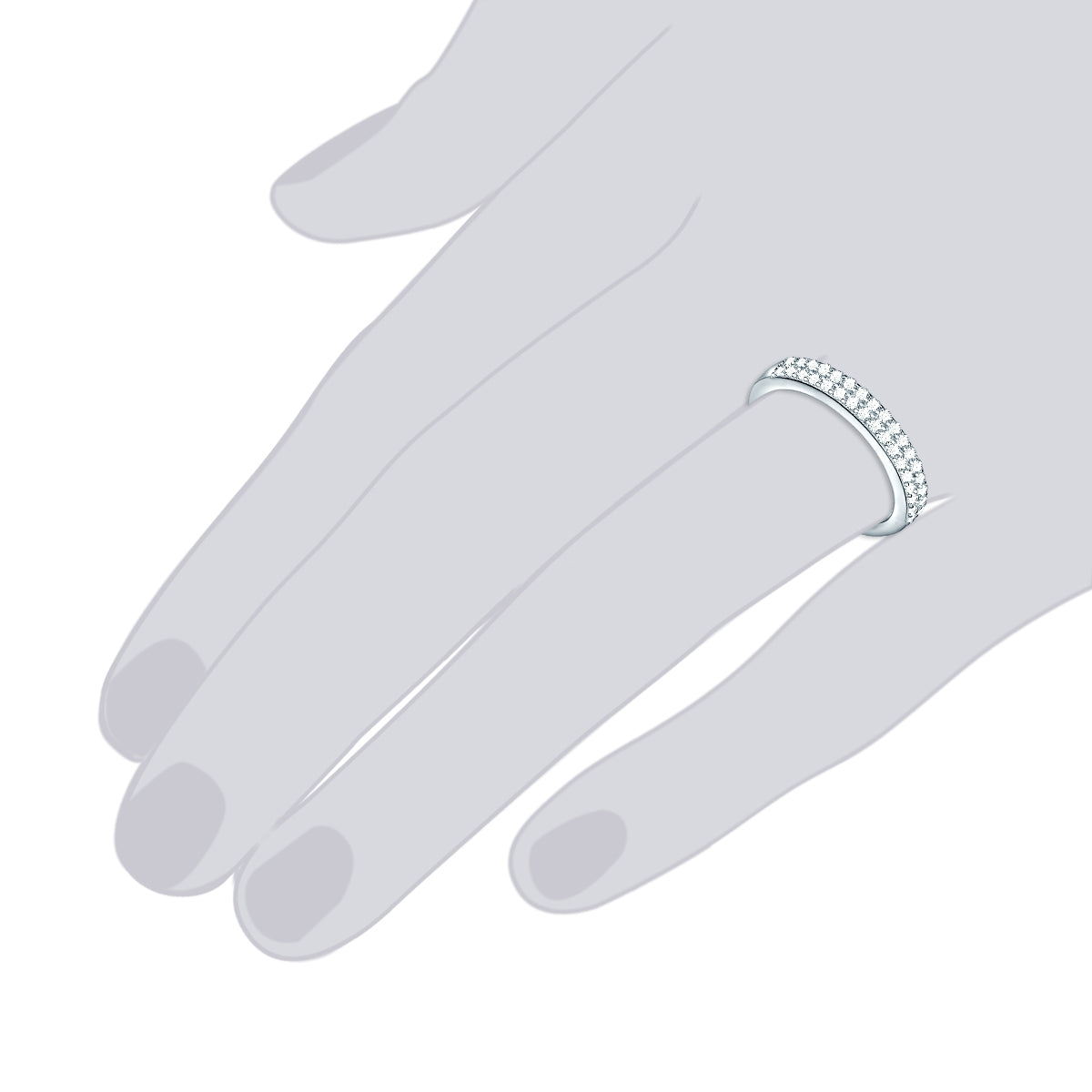 Rafaela Donata Ring Sterling Silber Zirkonia weiß Clearance-Verkauf