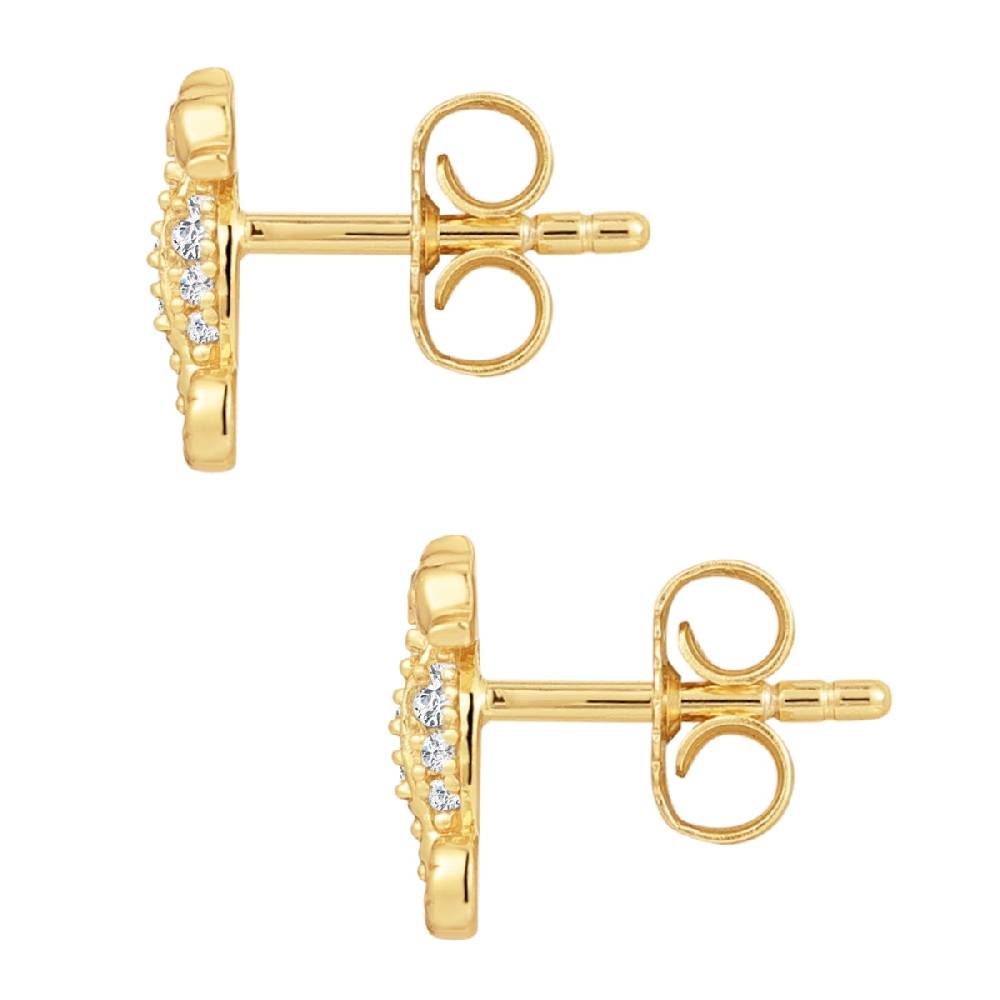 Rafaela Donata Ohrstecker Sterling Silber gelbgold Zirkonia weiß Rabatte dieses Monats