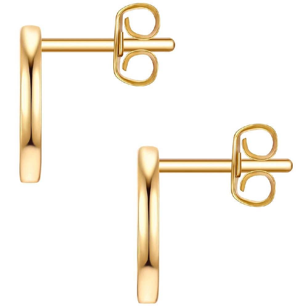 Rafaela Donata Ohrstecker Sterling Silber gelbgold Zirkonia weiß Kostenloser Versand