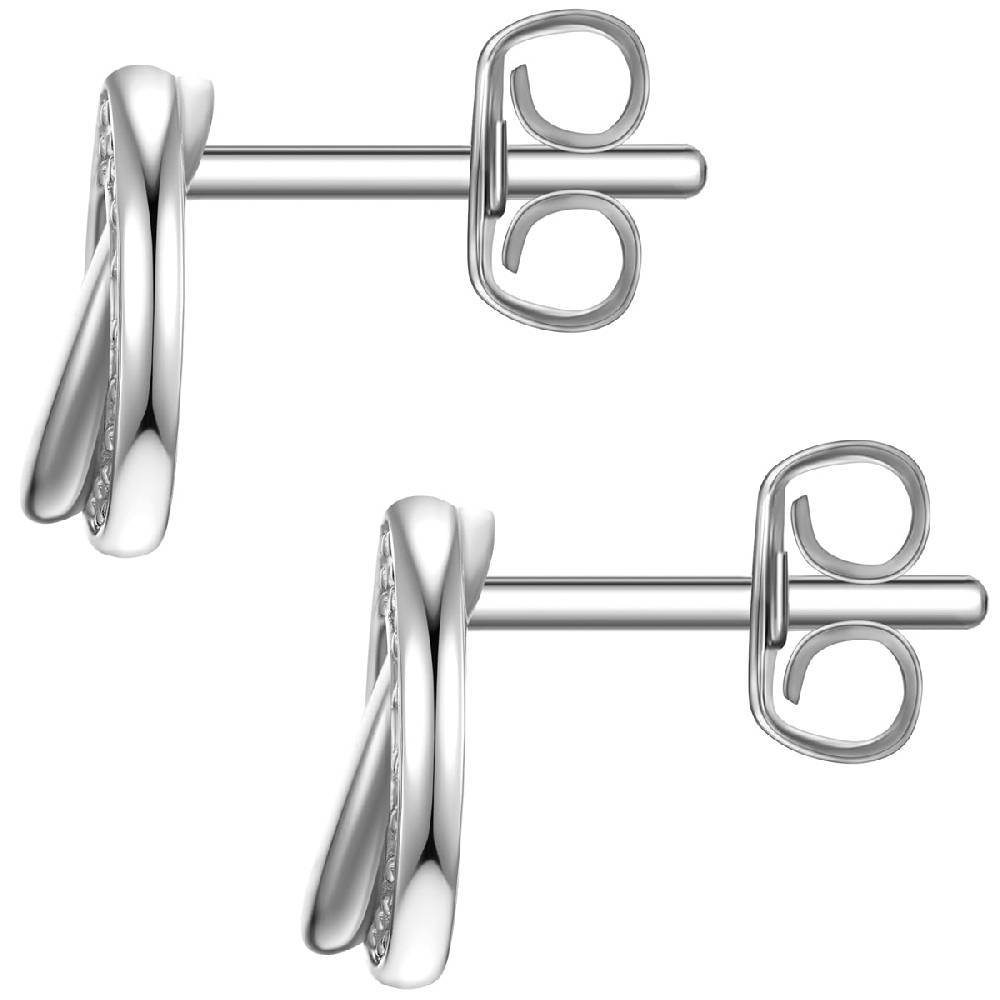 Rafaela Donata Ohrstecker Sterling Silber Zirkonia weiß Sonderangebot