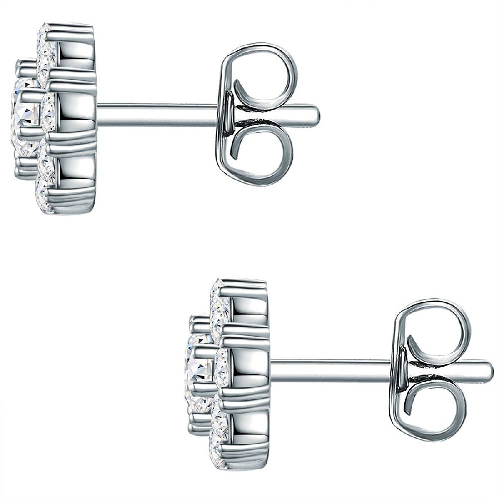 Rafaela Donata Ohrstecker Sterling Silber verziert mit Kristallen von Swarovski® weiß Großer Ausverkauf