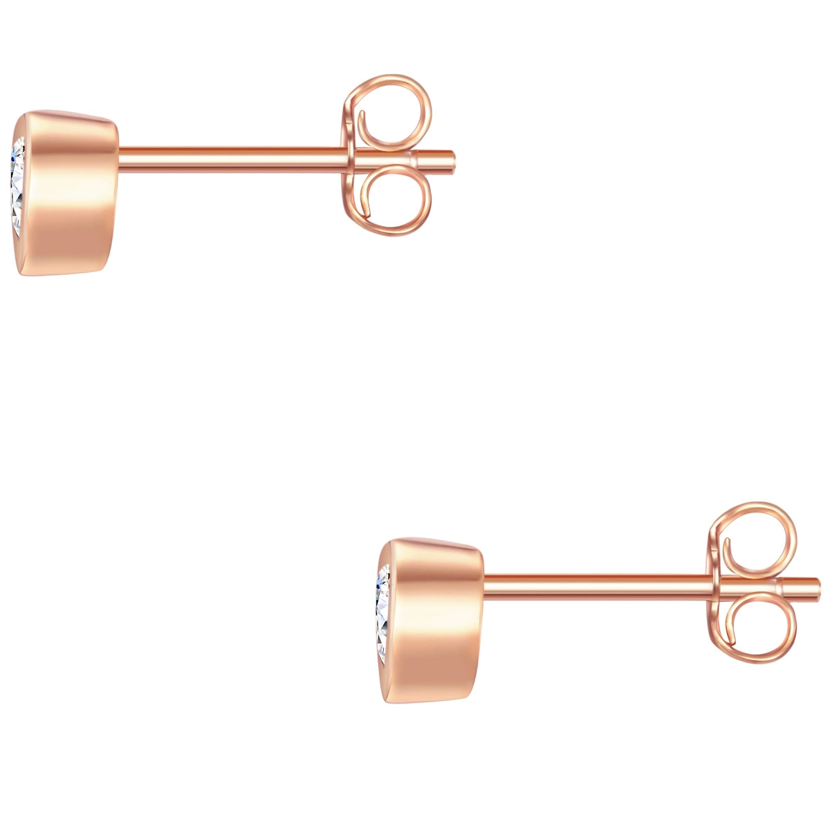 Rafaela Donata Ohrstecker Sterling Silber roségold Zirkonia weiß Cyber Monday