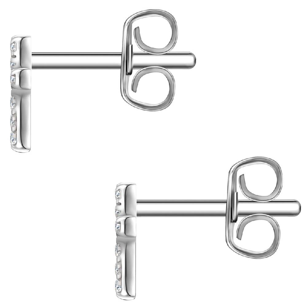 Rafaela Donata Ohrstecker Sterling Silber Zirkonia weiß Lagerräumung