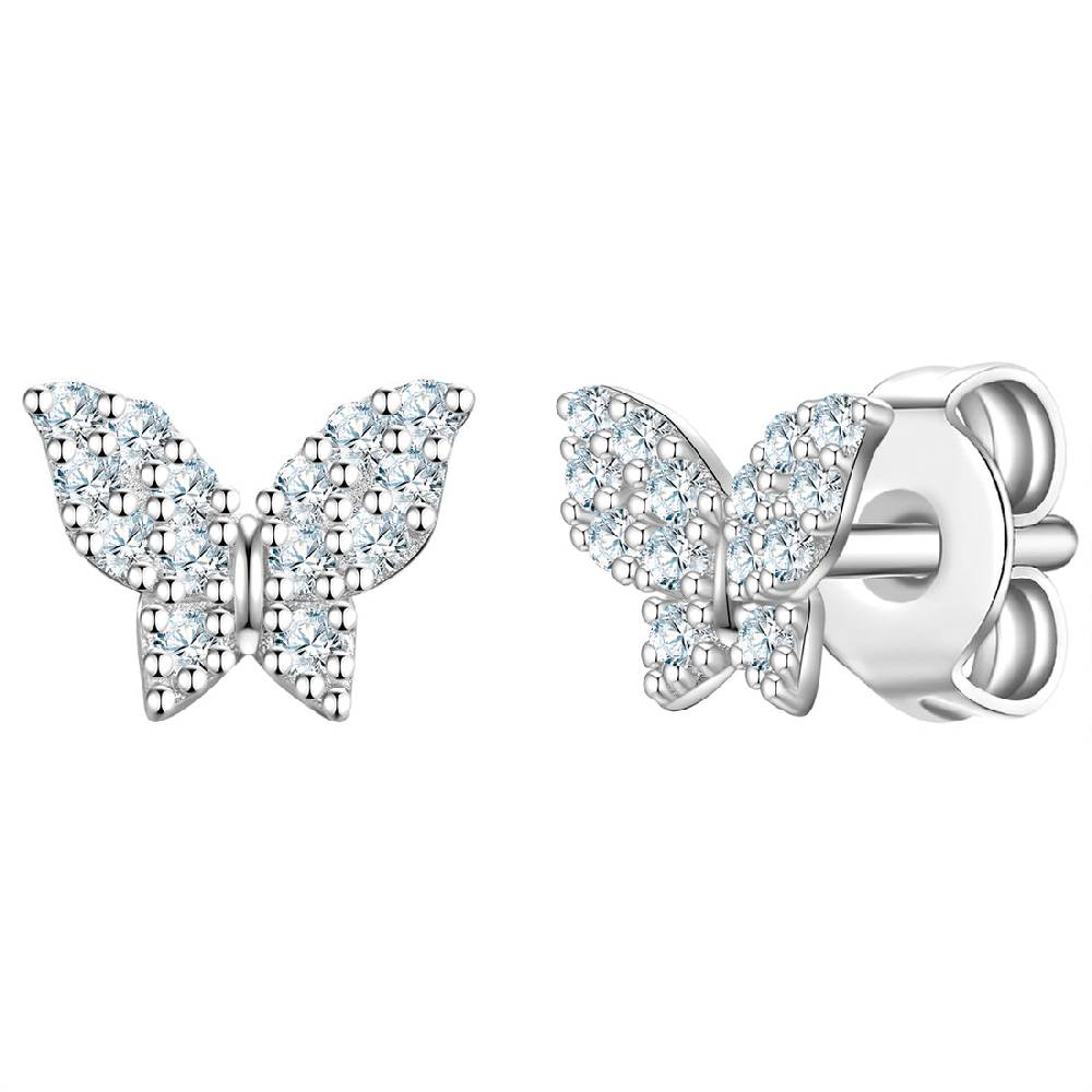 Rafaela Donata Ohrstecker Sterling Silber Zirkonia weiß