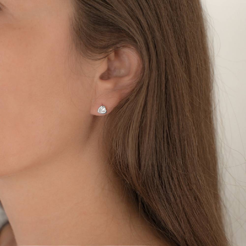Rafaela Donata Ohrstecker Sterling Silber Zirkonia weiß Riesige Ersparnisse