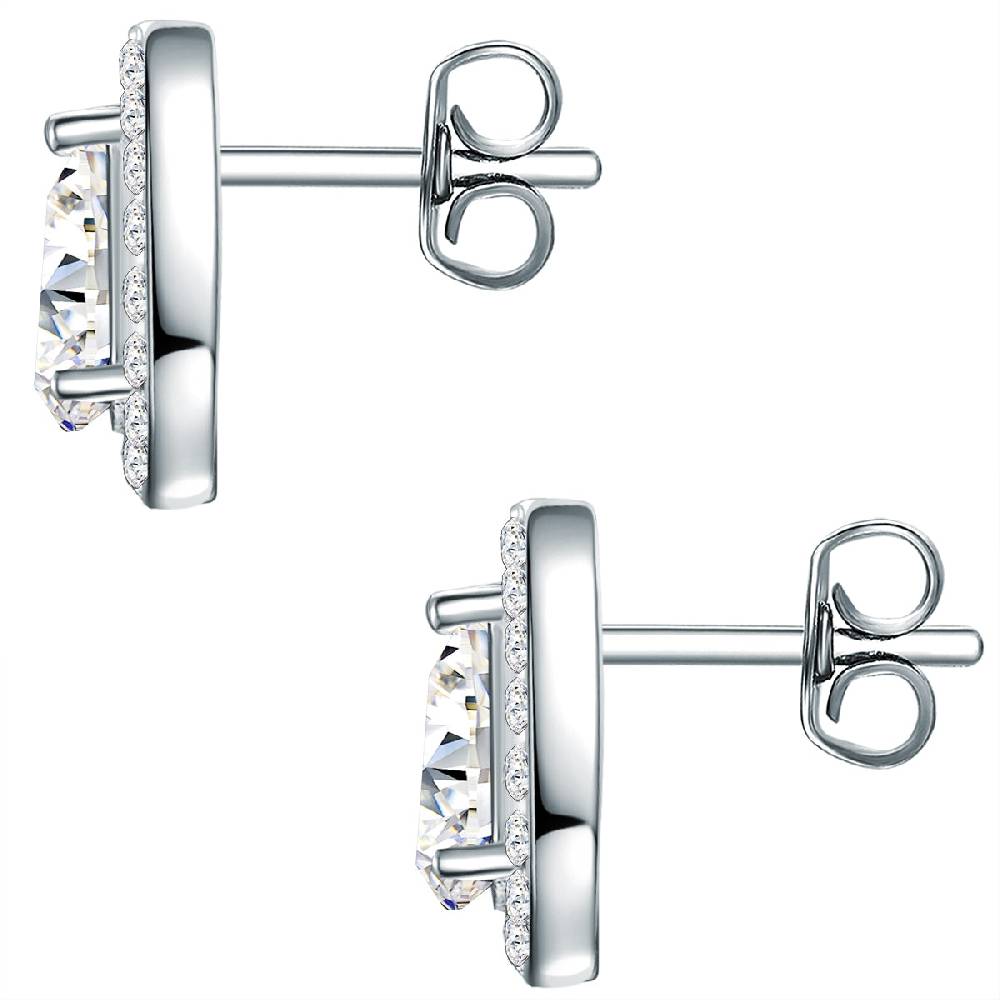 Rafaela Donata Ohrstecker Sterling Silber verziert mit Kristallen von Swarovski® weiß Tiefpreis