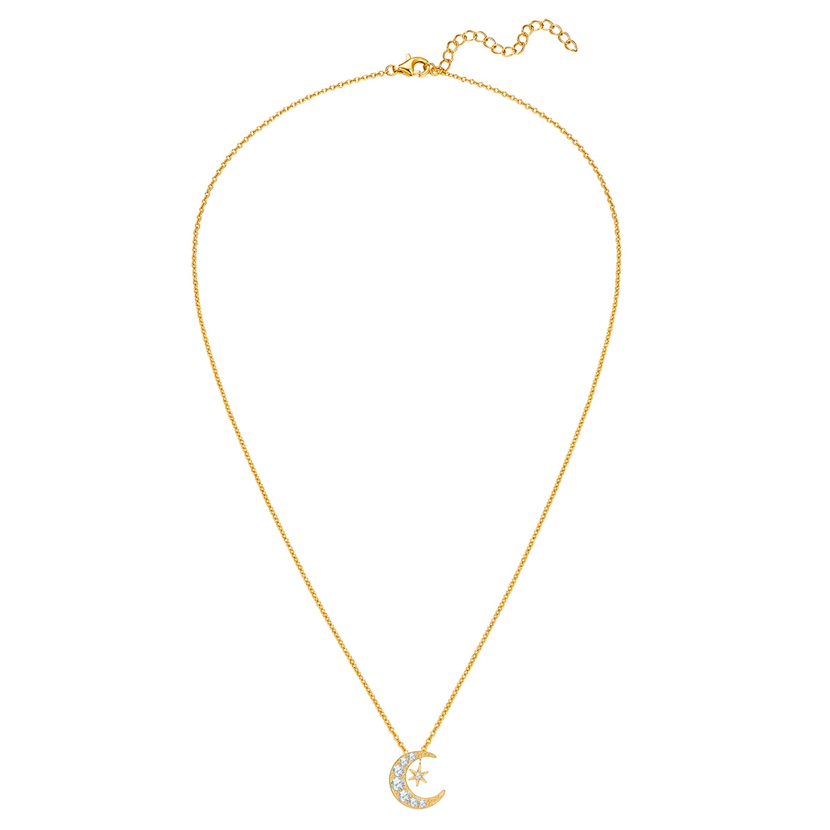 Rafaela Donata Kette mit Anhänger Sterling Silber gelbgold Zirkonia weiß Letzte 2 Tage