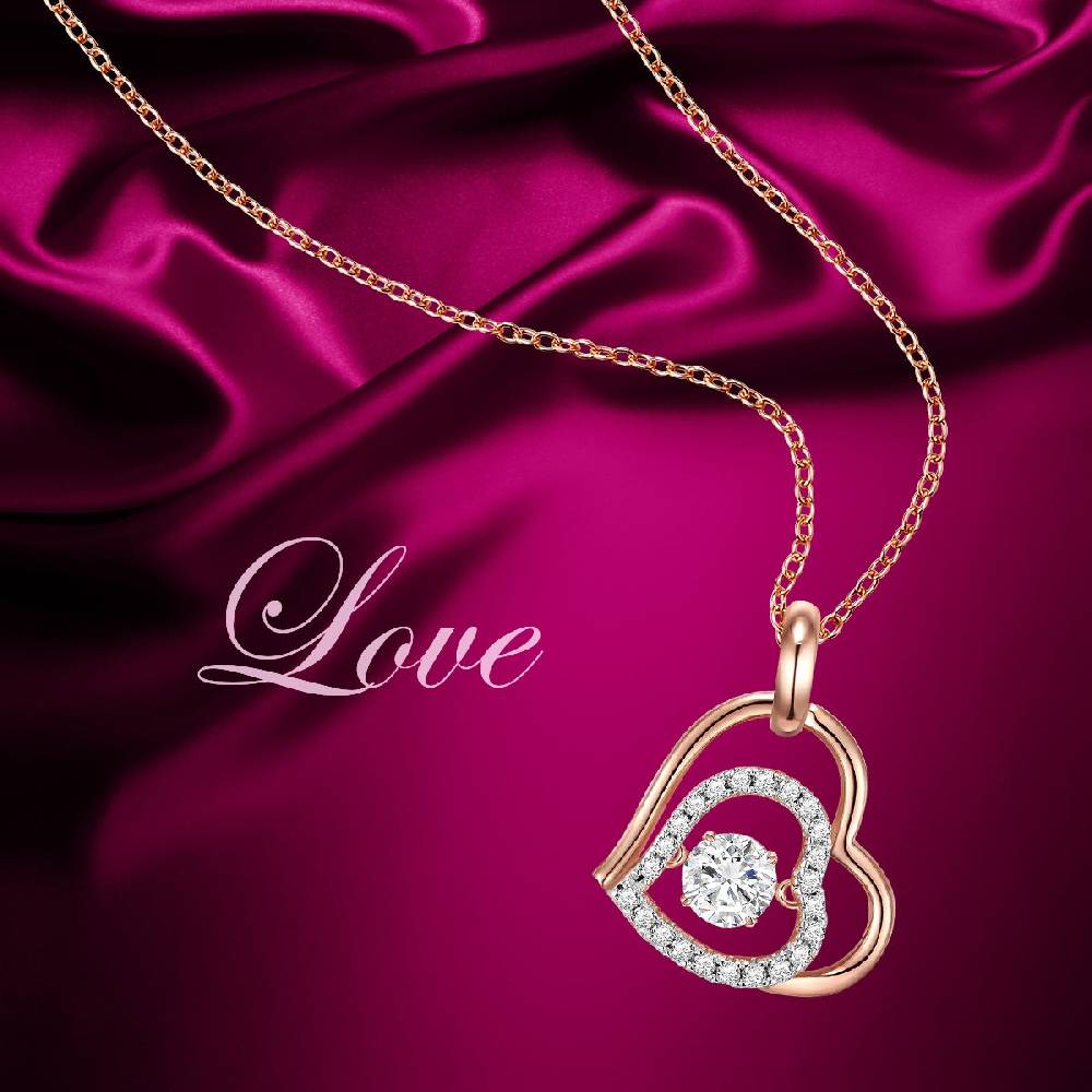 Rafaela Donata Kette mit Anhänger Sterling Silber roségold Zirkonia weiß Bis zu 65% Rabatt