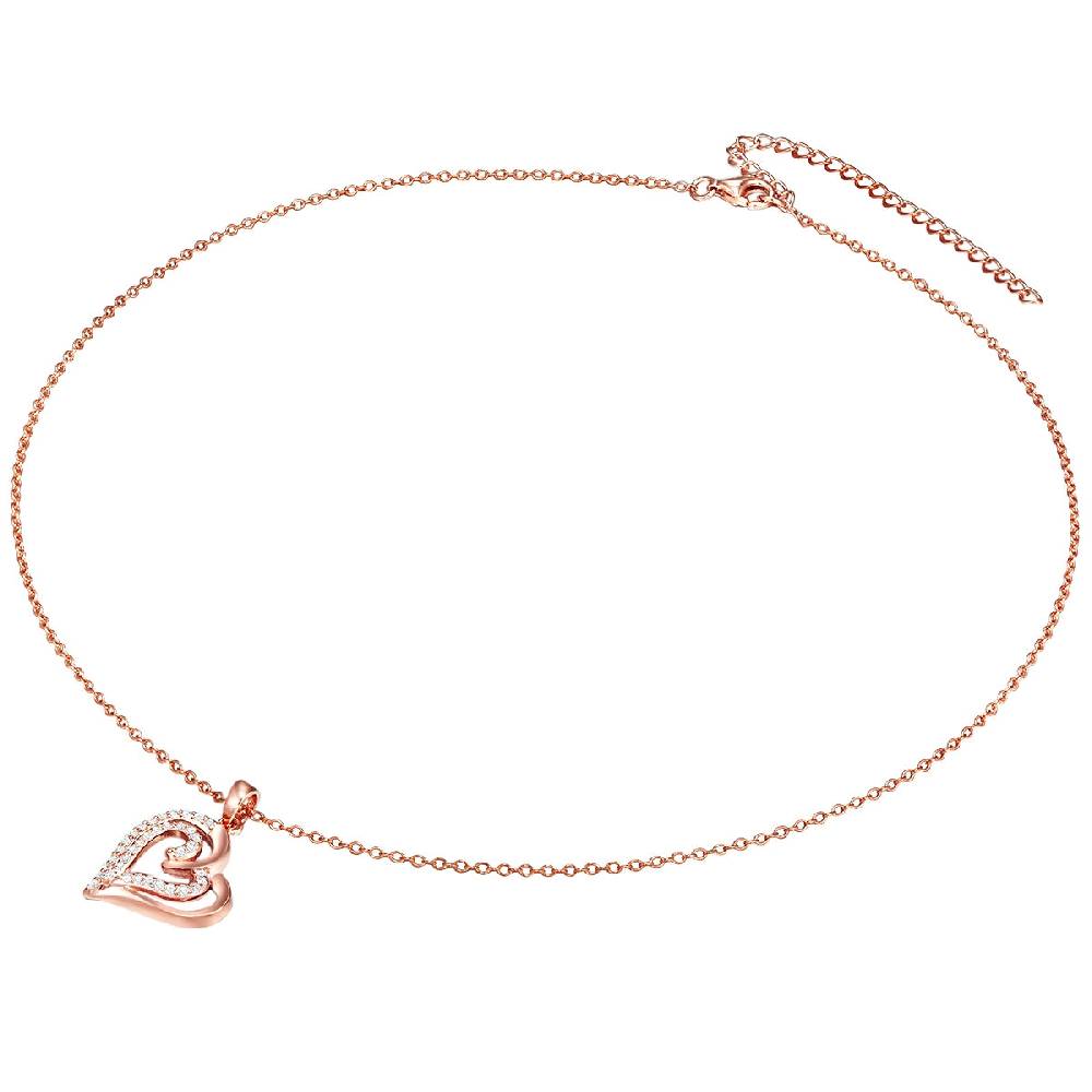 Rafaela Donata Kette mit Anhänger Sterling Silber roségold Zirkonia weiß Discount Store für neue Produkte