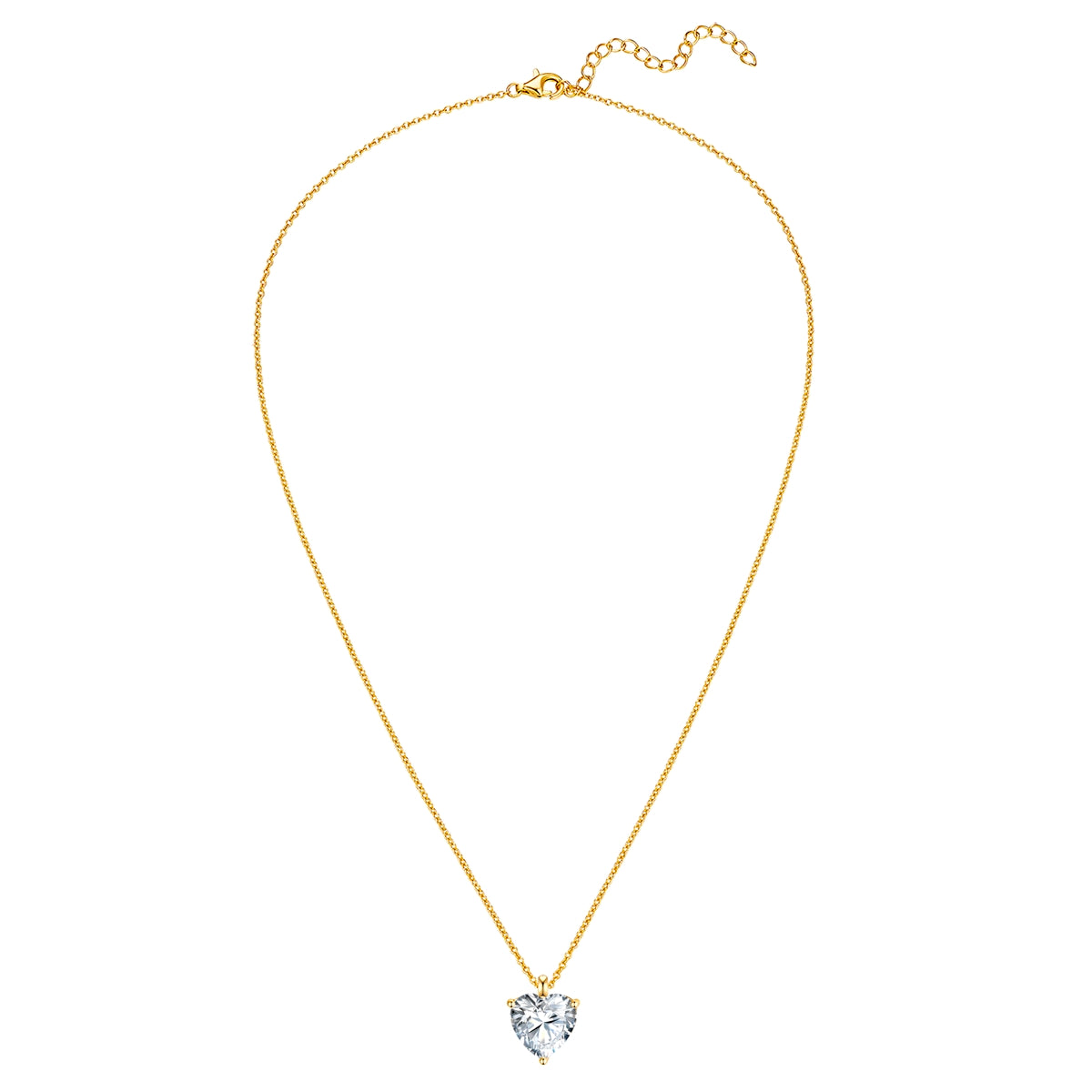 Rafaela Donata Kette mit Anhänger Sterling Silber gelbgold Zirkonia weiß 50% Rabatt für begrenzte Zeit