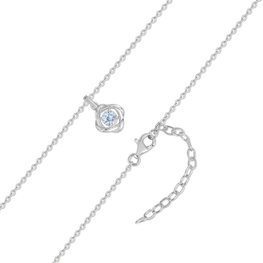 Rafaela Donata Kette mit Anhänger Sterling Silber Spinell (synth.) blau Outlet