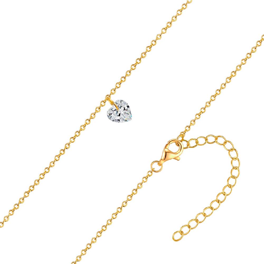 Rafaela Donata Kette mit Anhänger Sterling Silber gelbgold Zirkonia weiß Verkauf
