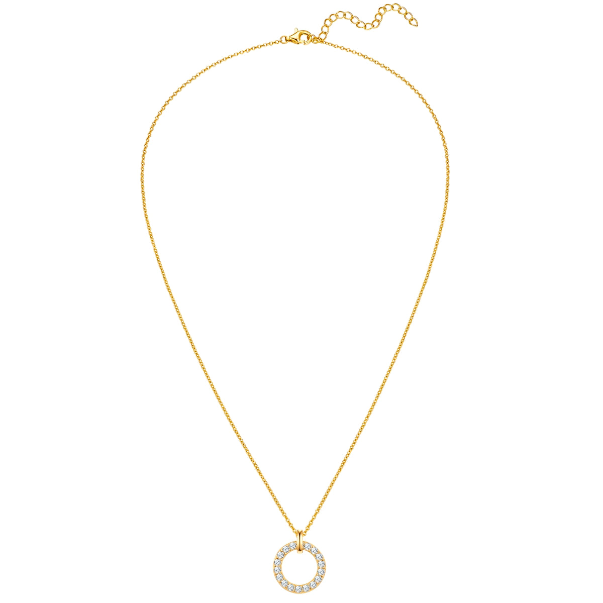 Rafaela Donata Kette mit Anhänger Sterling Silber gelbgold Zirkonia weiß Fabrik Onlineshop