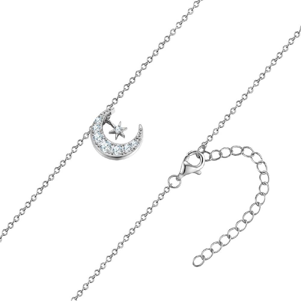 Rafaela Donata Kette mit Anhänger Sterling Silber Zirkonia weiß Sonderangebot