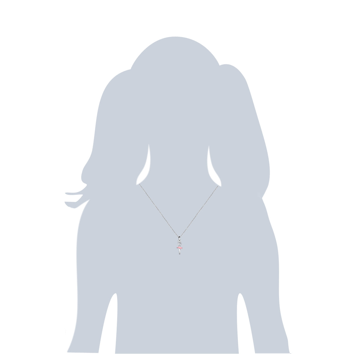 Rafaela Donata Kette mit Anhänger Sterling Silber Emaille rosa Rabatt