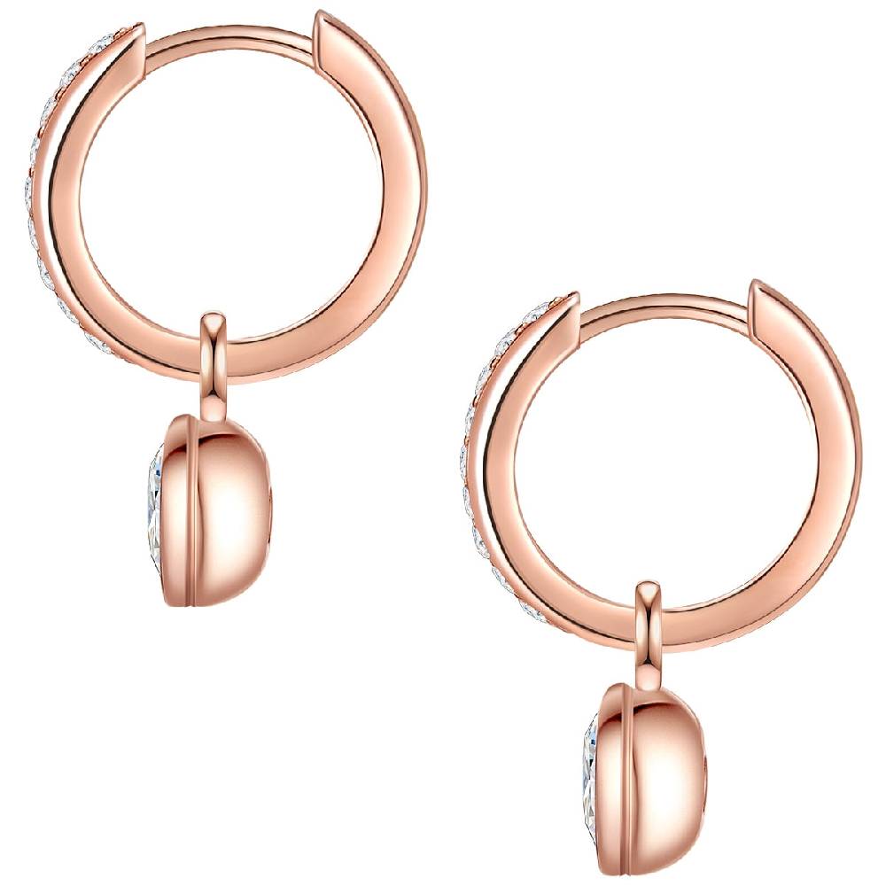 Rafaela Donata Creolen Sterling Silber roségold Zirkonia weiß Vierteljährliche Förderung