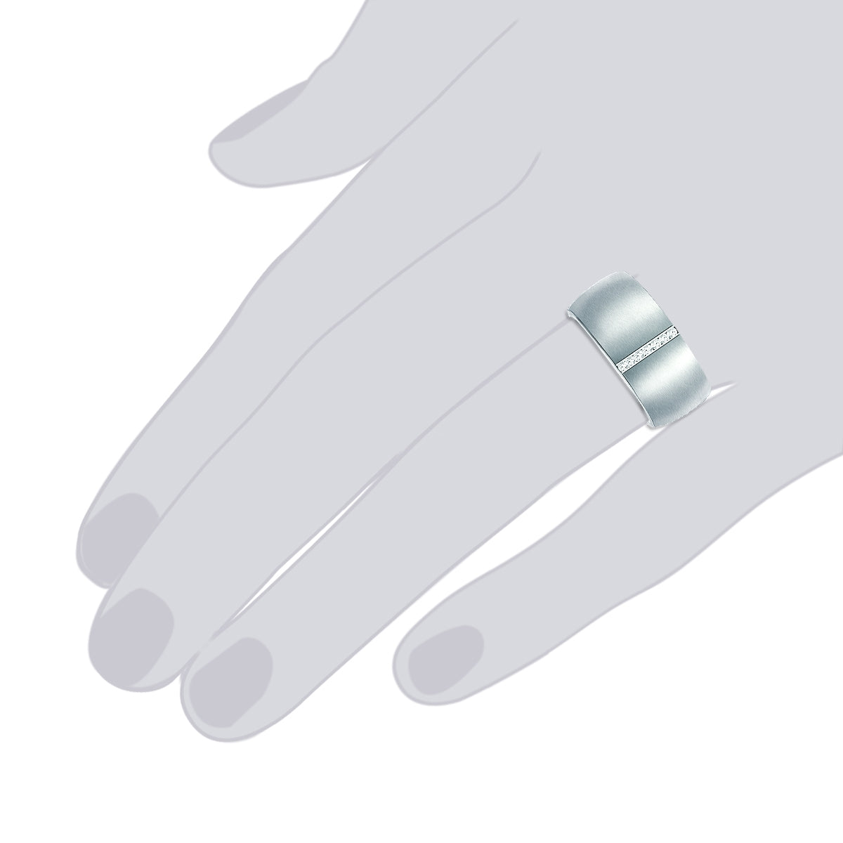 Rafaela Donata Ring Edelstahl verziert mit Kristallen von Swarovski® weiß Fabrik Onlineshop