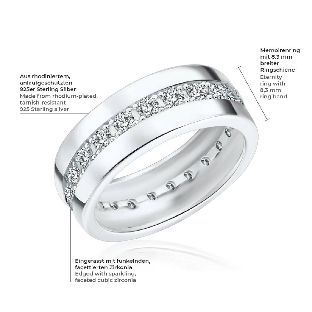 Rafaela Donata Ring Sterling Silber Zirkonia weiß Versandkostenfrei