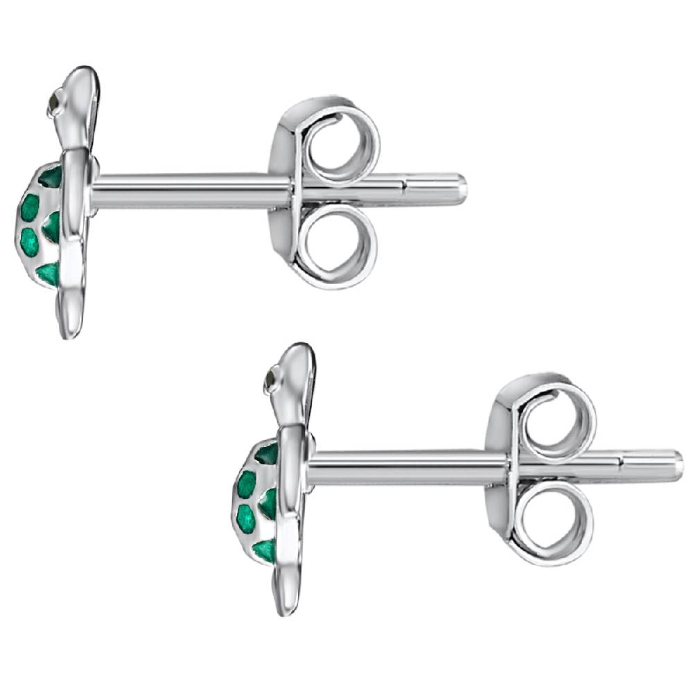 Rafaela Donata Ohrstecker Sterling Silber Emaille grün Flash Sale