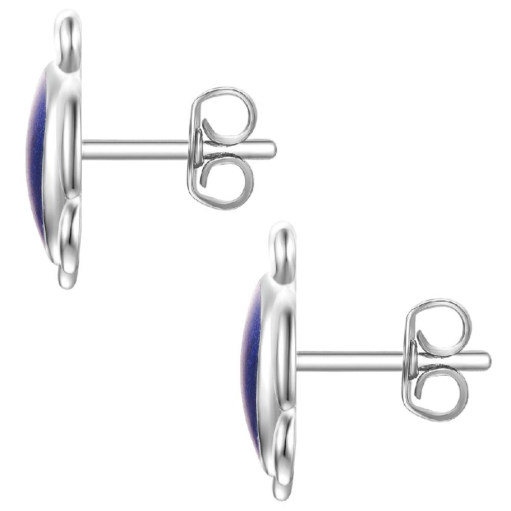 Rafaela Donata Ohrstecker Sterling Silber Emaille blau Online Shopping