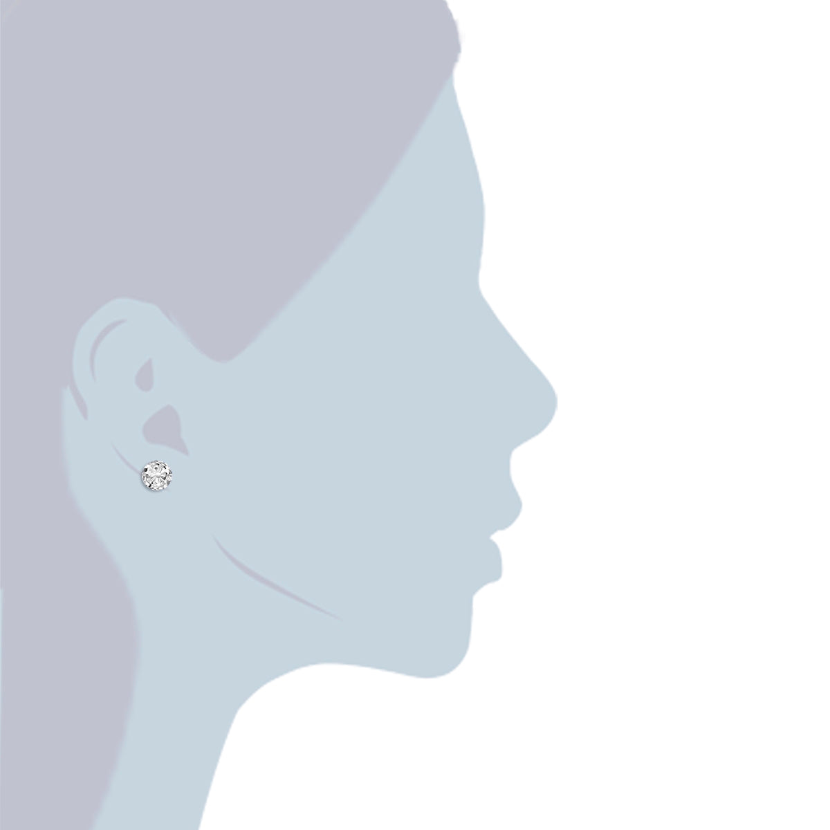 Rafaela Donata Ohrstecker Sterling Silber verziert mit Kristallen von Swarovski® transparent Jubiläumsangebot
