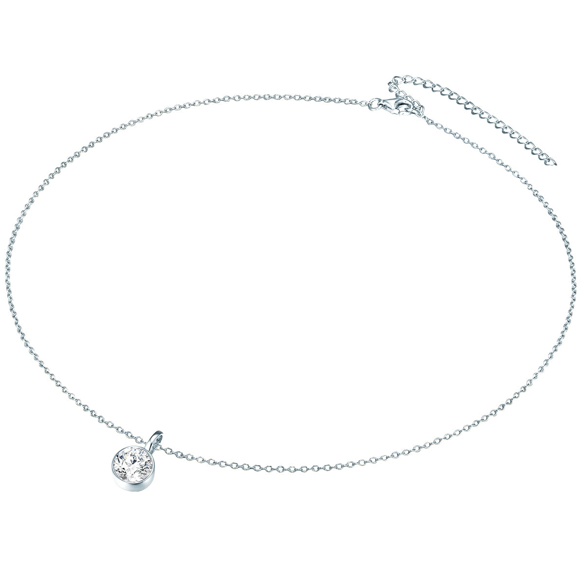 Rafaela Donata Set (Kette+Ohrstecker) Sterling Silber verziert mit Kristallen von Swarovski® weiß Blitzangebot