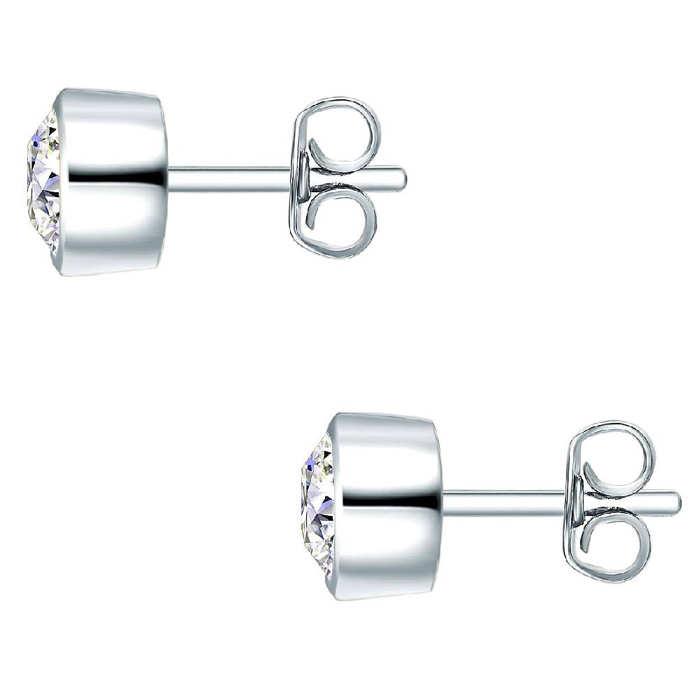 Rafaela Donata Set (Kette+Ohrstecker) Sterling Silber verziert mit Kristallen von Swarovski® weiß Blitzangebot