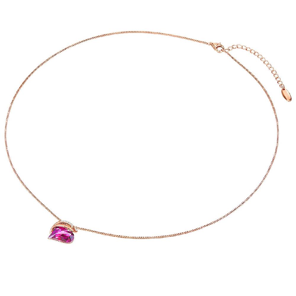 Rafaela Donata Kette mit Anhänger Sterling Silber roségold verziert mit Kristallen von Swarovski® amethyst weiß Wochenangebot