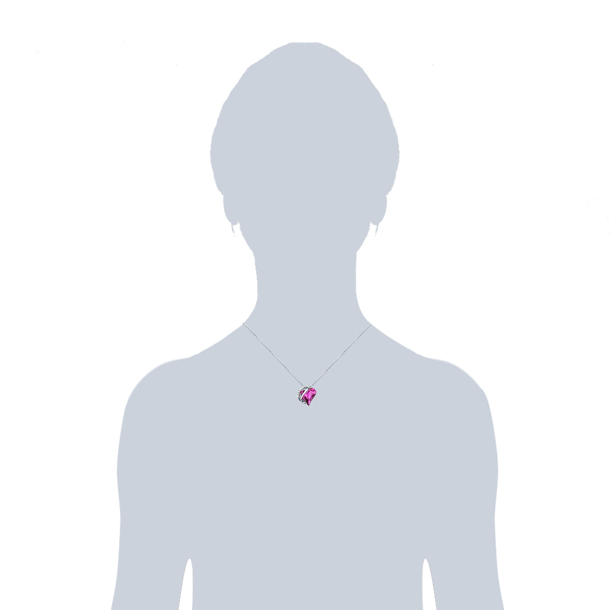 Rafaela Donata Kette mit Anhänger Sterling Silber verziert mit Kristallen von Swarovski® amethyst weiß Bis zu 50% Rabatt