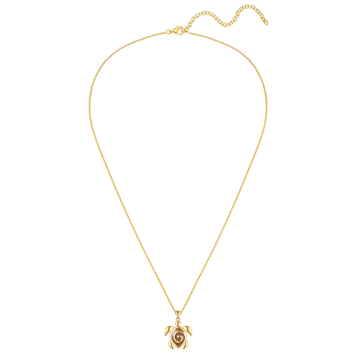 Rafaela Donata Kette mit Anhänger Sterling Silber gelbgold Emaille braun Discount Store für neue Produkte