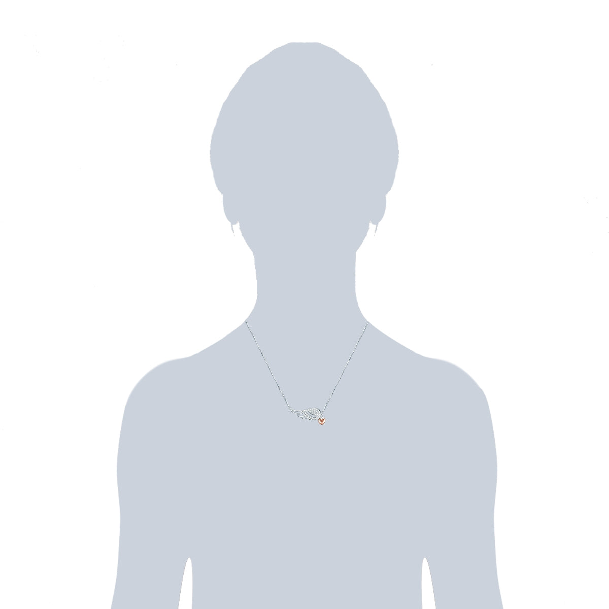 Rafaela Donata Kette mit Anhänger Sterling Silber bi-Color Zirkonia weiß Im Verkauf