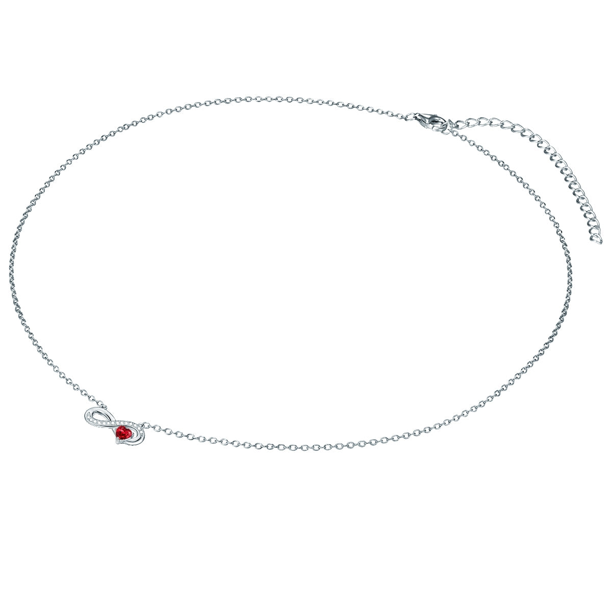 Rafaela Donata Kette mit Anhänger Sterling Silber Zirkonia weiß rot Rabatte dieses Monats