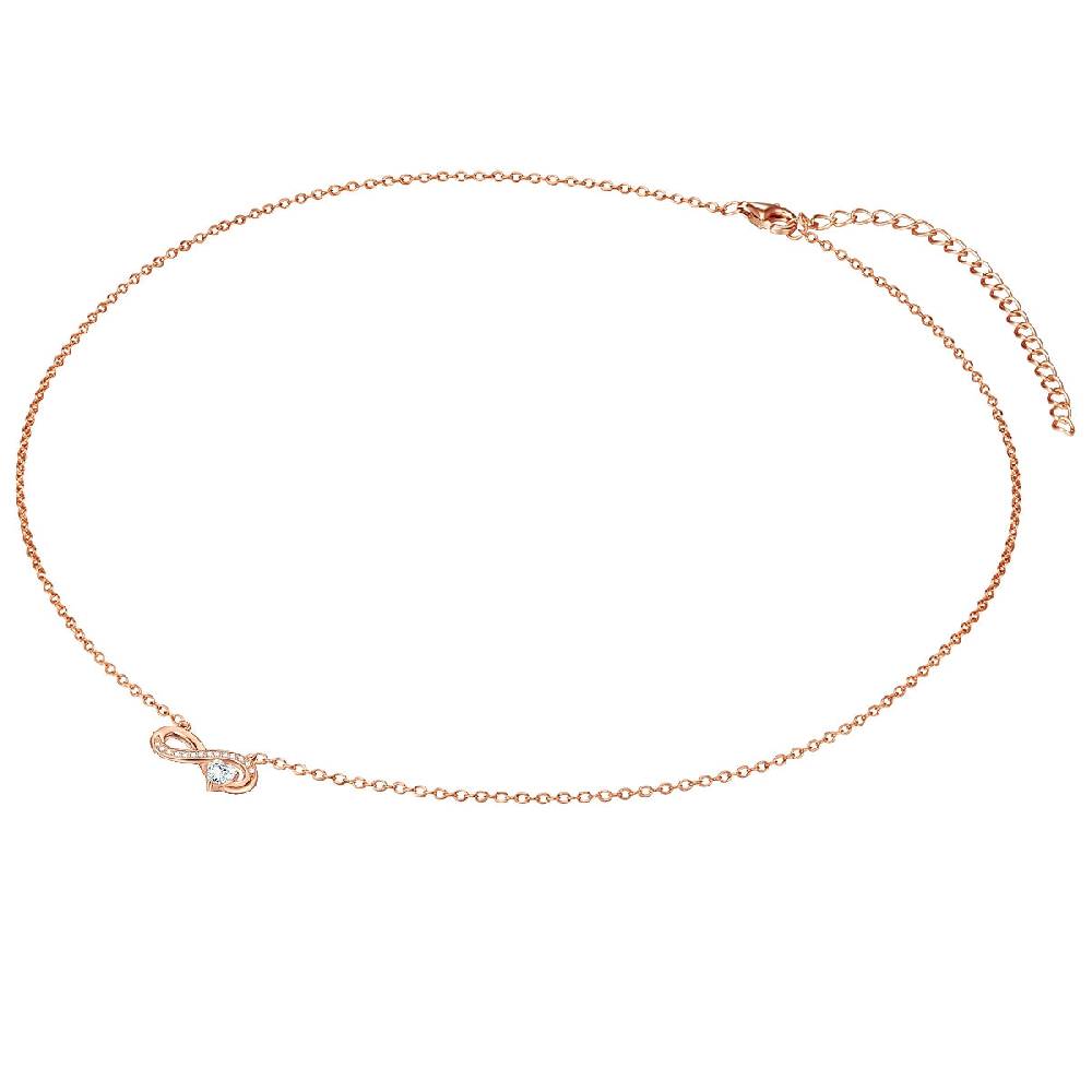 Rafaela Donata Kette mit Anhänger Sterling Silber roségold Zirkonia weiß Outlet