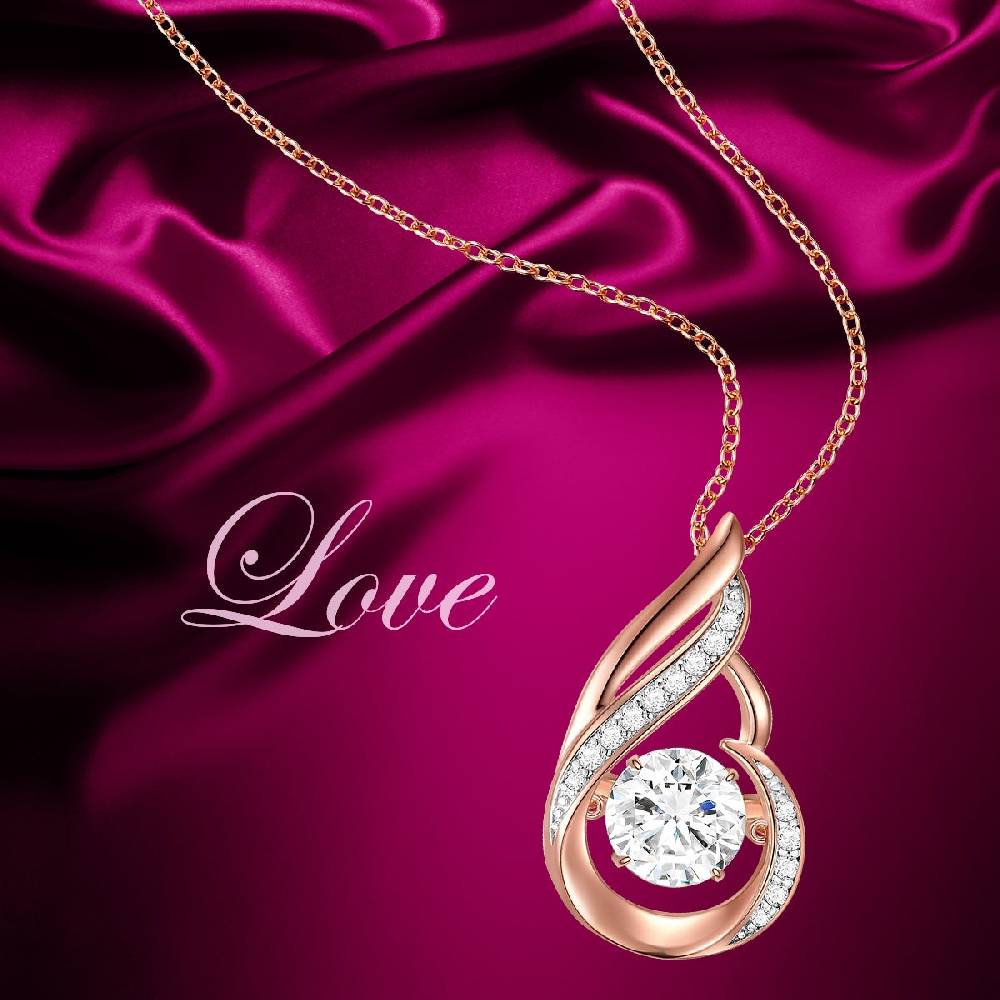 Rafaela Donata Kette mit Anhänger Sterling Silber roségold Zirkonia weiß Verkauf
