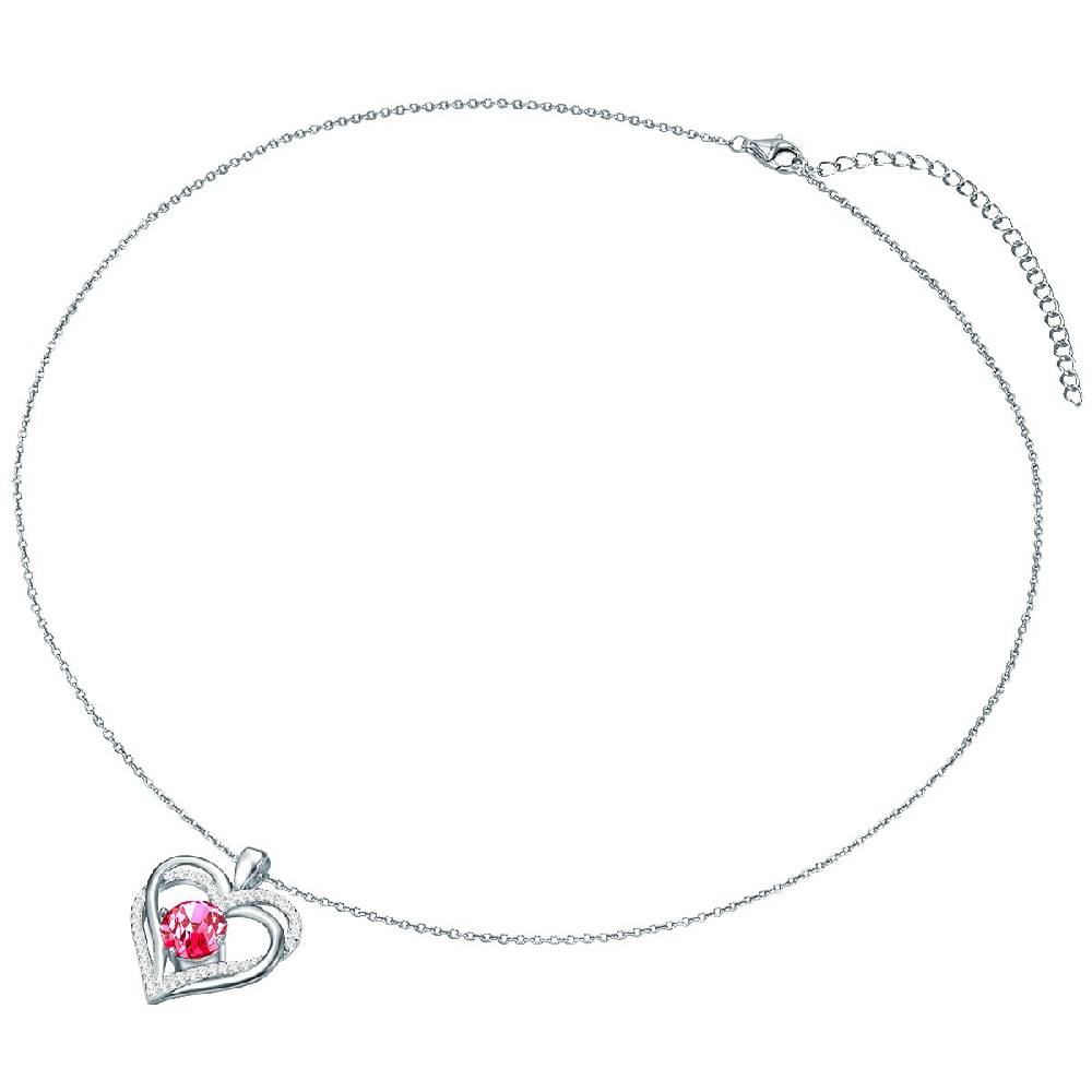 Rafaela Donata Kette mit Anhänger Sterling Silber verziert mit Kristallen von Swarovski® pink Zirkonia weiß Angebote