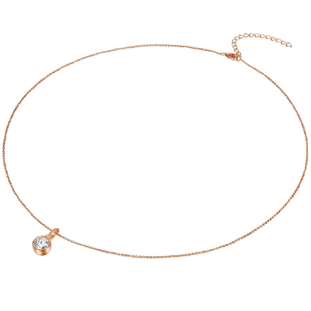 Rafaela Donata Kette mit Anhänger Sterling Silber roségold Zirkonia weiß Günstig kaufen