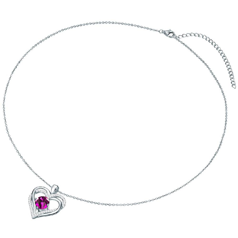 Rafaela Donata Kette mit Anhänger Sterling Silber verziert mit Kristallen von Swarovski® amethyst Zirkonia weiß Großer Ausverkauf