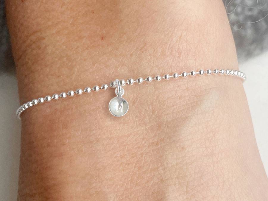 Renna Deluxe Armband mit STERN und Buchstaben-Anhänger Silber Zeitlich begrenztes Angebot