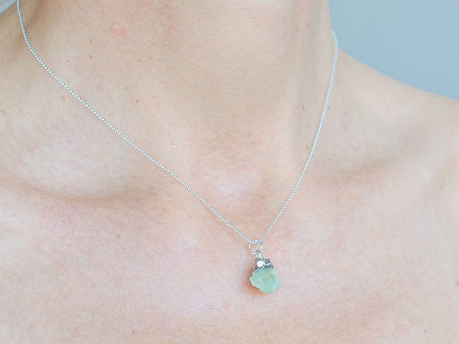 Renna Deluxe GEBURTSSTEIN Kette Silber Blitzangebot