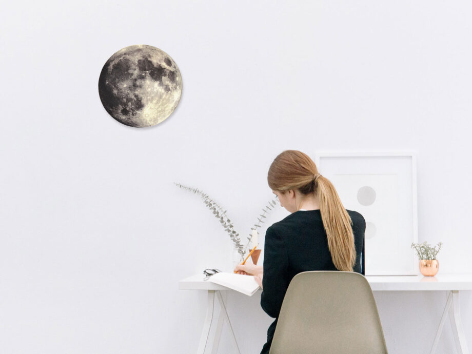 Renna Deluxe MOND Bild auf Holz Kauf eins, bekomm eins gratis
