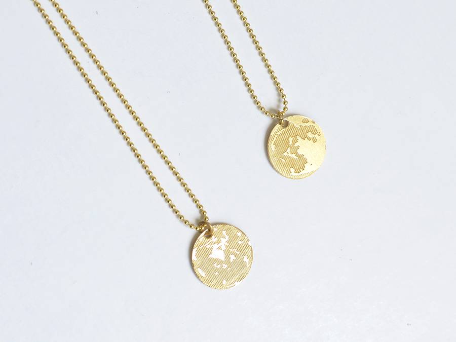 Renna Deluxe MOND Kette Silber – beidseitiges Motiv VIP-Rabatte