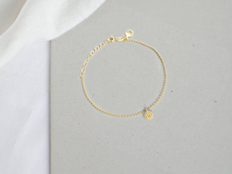 Renna Deluxe Kugel Armband mit KATZE Anhänger Gold Super Sparpreis