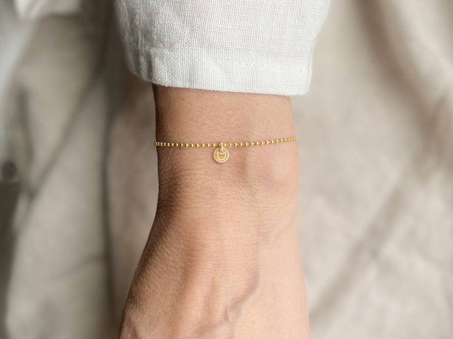 Renna Deluxe Kugel Armband mit KATZE Anhänger Gold Super Sparpreis