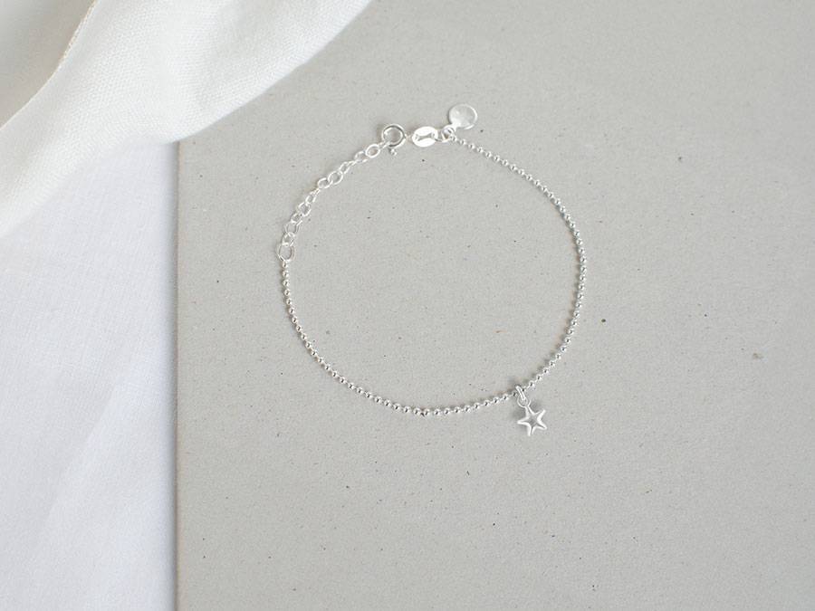Renna Deluxe Kugel Armband mit STERN Silber Vierteljährliche Förderung