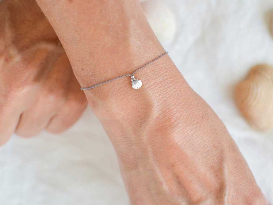 Renna Deluxe MUSCHEL Armband Silber Auslauf