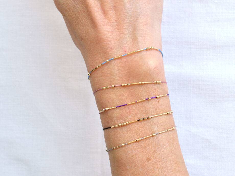 Renna Deluxe MORSE CODE Armband in gold Fabrikverkauf